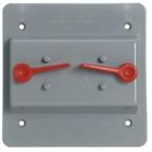 Cover Weatherproof Pvc 00 Outlet Gray -metallic Lampholders