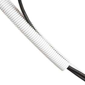 D-line 818165011300 White 43in Cable Sleeve Flexible Wire Protector Tubing Split Electrical Con