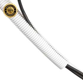 Ctt1.1w D-line White 43in Cable Sleeve Flexible Wire Protector Tubing Split Electri