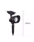 D-ss3p-p2-bk-t6 Duracell Black Plastic Solar Powered Outdoor Led Spot Lights Set