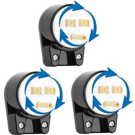 Yda-064 Dealtus Etl Listed 90 Degree Usa Canada Male Nema 5-15p 3 Pole Angle Diy Plug 15a 12