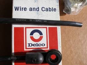 891966 Delco Packard 2mx-21 Nos Battery Cable Wire And Heavy Duty Top Stud 2 Gauge