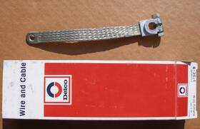 6296302 Delco Packard Nos 5e-9 Battery Cable 10.5 Inch Braided Ground Strap Wire And