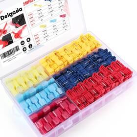 Tt240 Delgada 611138615068 240pcs T Tap Wire Connectors Waterproof Quick Splice