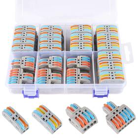 Diann Di09759 65pcs Lever Wire Connectors Kit Compact Splicing Mixcolor