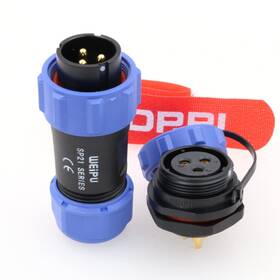 Ip68 Drri 544567899549 Weipu Sp21 3 Pin Rear-nut Mount Ip67 Waterproof Quick Connect Power
