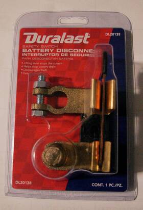 20138 Duralast Safety Switch Battery Disconnect Dl - 250a Continuous/ 750 Surge