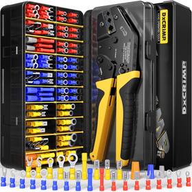 Dxcrimp D2210p-20 Wire Terminals Crimping Tool Kit - 30 Types Insulated Electrical Connectors A