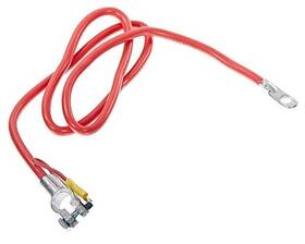 00299 East Penn Top Post Battery Cable - 48 Inch 6 Gauge Red Single Auxillary Lead