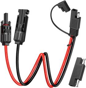 Electop-spc-138-10-15 Electop Solar Panel Connector Cable 10awg Sae 1.15ft-10awg Black