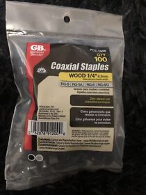 Pcs-100b Electrical Staple 1/4 In. Corrosion Resistant Polyethylene Black 100-pack Rg-5