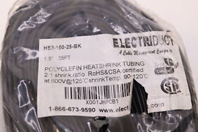 Hs2-150-25-bk Electriduct Heat Shrinkable Tube 600v 1.5 Inch X 25foot
