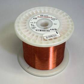 Aen15 Elektrisola 46307 Mws 3.5 Pounds 43 Spn Epoxy Bond Wire Awg Red T1