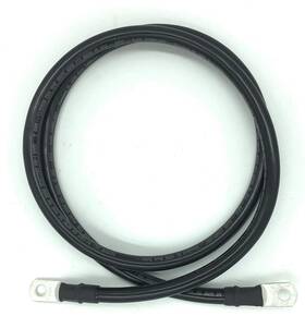 End Game Black-2ft 3/8 2 Awg Gauge Marine Grade Battery Cables Made In Usa Fully Assembled With He