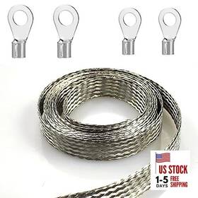 Asds-zh117 Esedese Tinned Flat Copper Braid Cable 6mm Width 0.24 Inch
