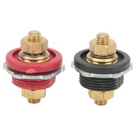 Estinkfgzd374r8a Estink 2 Pcs 3/8in Thru Panel Battery Terminal Connector 250a Positive Negative Jun