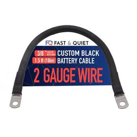 2bcb18in38lonbe Fast & Quiet 2 Awg Battery Cable With Terminals Pure Copper Wire Automotive Sol