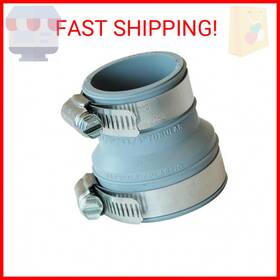 Fernco 018578000391 Dtc-150 Drain And Trap Connector For 1-1/2 Inch Pipe To Or 1-1/4 Tubu