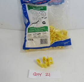 Fi-shock 017051530189 21-pack T-post Snug-fit Insulators Ity-fs Yellow New Open Package