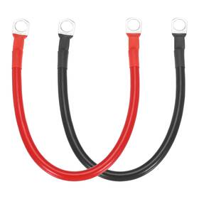 Fixinairp 683867616067 2pcs 6 Awg Battery Cable 1ft Inverter Cables With 3/8 Inch Ring Terminals