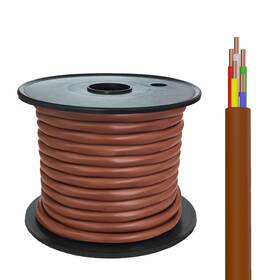 5brown Frudrik 726189709137 Thermostat Wire - Solid Copper 18 Gauge Cl2 Power Circuit Cable 18/5brown