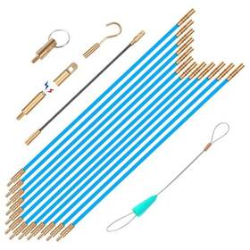 Ly035-blue Ftihtry 16.8ft Fiberglass Running Electrical Wire Cable Glow Rods Pulling Fish