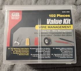 Evk-002 Garder Bender 032076920494 Gardner 102 Piece Electrical Project Value Kit Part #