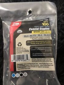 Psb-100b Gardner Bender Electrical Staples Black 1/4 In. Polyethylene Coaxial 100-pack