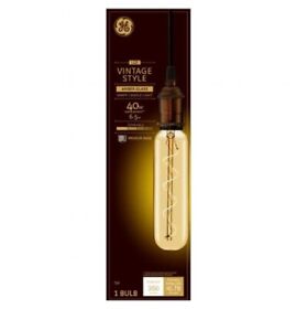 93100096 Ge Vintage Style Spiral Filament Led Light Bulb 6.5 Watts