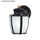 B000giis1ejh Glass Dawn Light Dusk Exterior Modern Curved Sensor Lantern Wall Outdoor