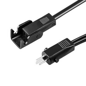 Gnotis Cgw-29202501 6.6 Feet Power Cord For Recliner Chair 2 Pin Black