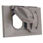 5180-0 Gray Duplex Bell 1g Lampholders Weatherproof Recpt Cover