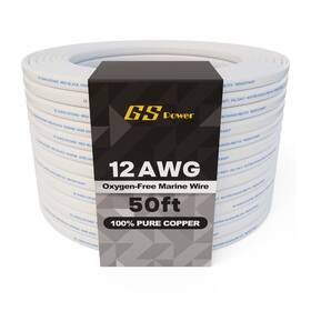 M12ga50-2 Gs Power 50 Ft Duplex Marine Wire 12 Gauge Oxygen-free Tinned Copper Awg Ele