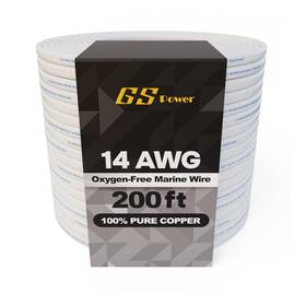 M14ga200-2 Gs Power Marine Wire - 200 Ft 14 Gauge Awg Electrical Boat Wiring Oxygen-free Insul