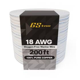 M18ga200-2 Gs Power 200 Ft Duplex Marine Wire 18 Gauge Oxygen-free Tinned Copper Awg El