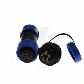 Ip68 Hangton Connect He21 5 Pin Power Industrial Waterproof Electrical Circular Conne