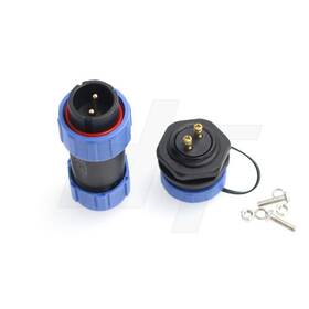 Hangton Connect Sns-192-b07xyz8gvf He21 2 Pin 30a 500v Connector Cable Male Plug Panel Mount Socket Led