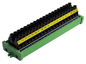 Hd028 Hcdc 20 Position 30amp/300v Screw Terminal Block Distribution Module Mount