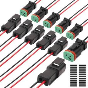 Hd-connector 715968931524 Dt Connectors Waterproof 18 Awg Automotive Electrical 2 Pin 6 Kits