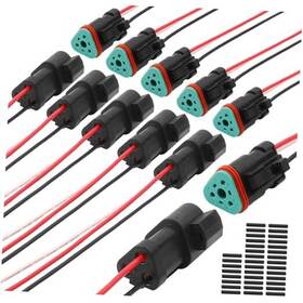 Hd-connector 715968931531 Dt Connectors Waterproof 18 Awg Automotive Electrical 3 Pin 6 Kits