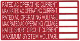 596-00240 Hellermanntyton Ac Rating Label