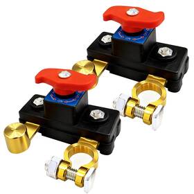 Xty1327 Hingtai 2pcs Car Battery Power Cut-off Switch Breaker Stable Multicolored