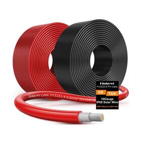H1z2z2-k Hiutgowt Solar Panel Wire 100ft 10awg 10 Gauge Copper Pv