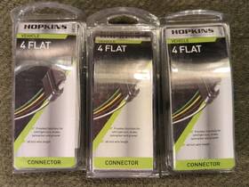 48035 Hopkins Mfg 4 Flat Connector Vehicle Qty 3 Free Shipping