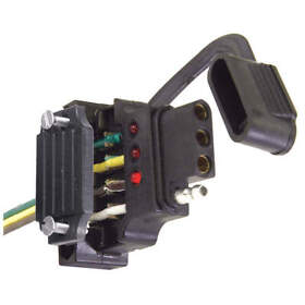 48190 Hopkins Towing Solutions Flat Electric Connector 4-way For Vehicle