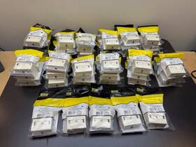 Hsb2ow Hubbell Lot Of 41 New Premise Wiring Istation Surface Mount Box - 2 Port