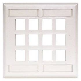 Ifp212w Hubbell Premise Wiring Plate 12 Ports White Flush