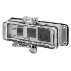 P155eb Hubbell Wiring Device-kellems Access Port Power And Data Nema 12/4