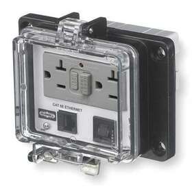 Pr4x205eb Hubbell Wiring Device-kellems Access Port Power And Data Nema 4x