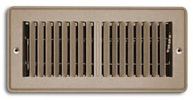 Hvac Premium 810014868301 4 Inch X 10 Mobile Home Rv Floor Register Vent Grille With Back Dampers - Fixed
